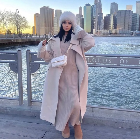 Zara wool high neck coat - Picture 12 of 12